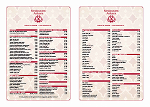 Horeca placemat Ankara